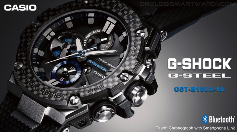 Casio lancia la versione in fibra di carbonio del suo G-Shock G-Steel GST-B100