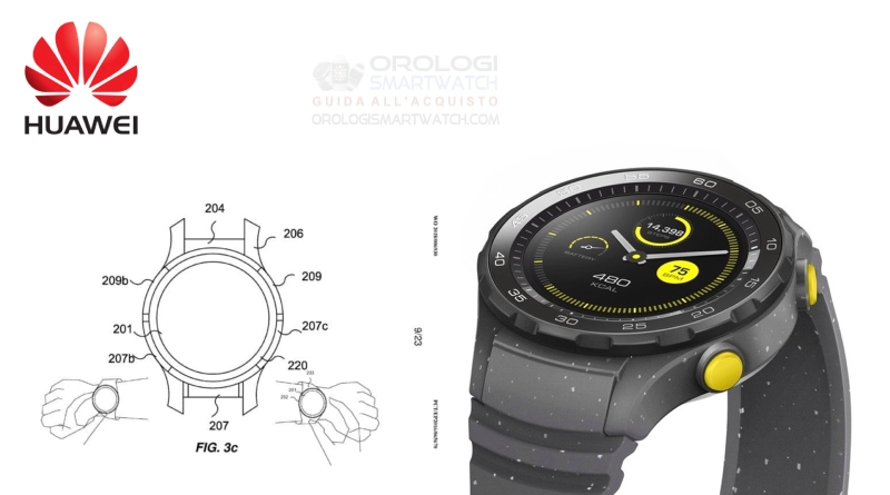 Huawei brevetta una ghiera per smartwatch sensibile al tocco