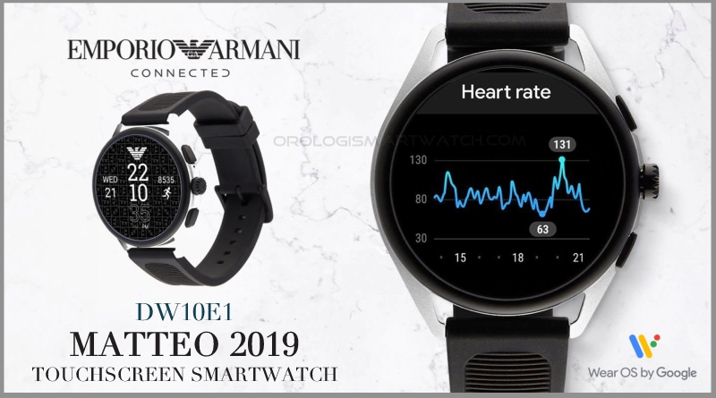 Scheda Tecnica Emporio Armani Connected Smartwatch Matteo 2019
