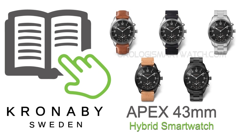 Manuale Kronaby Apex 43mm, orologio smartwatch ibrido
