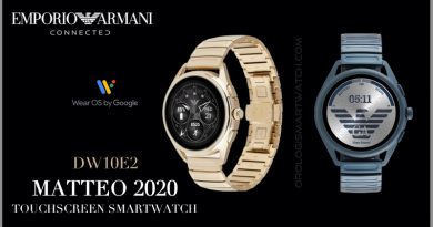 Scheda Tecnica Emporio Armani Connected Smartwatch Matteo 2020